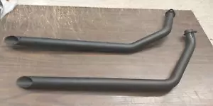 Shovelhead 1 3/4 Drag Pipes Black 1971-1984 FX Superglide Lowrider Wideglide New - Picture 1 of 12