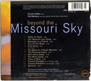 Charlie Haden & Pat Metheny ‎– Beyond The Missouri Sky CD  -Missing front cover. - Picture 1 of 4