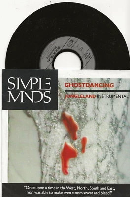 SIMPLE MINDS GHOSTDANCING 7 INCH SINGLE FROM GERMANY, MINT - Image 1 of 2