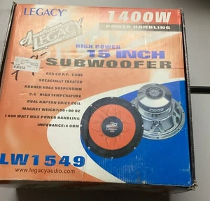 American Legacy LW1549 HIGH POWER 15 ZOLL SUBWOOFER 1400 W Serie NEU - Bild 1 von 7