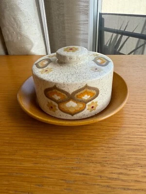 Vintage 70s Royal Worcester Palissy Kalabar Round Butter Dish 16.5 cm D (Saucer) - Image 1 of 4