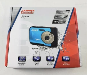 Coleman Xtreme C20WP-BK 18.0-Megapixel HD Waterproof Digital Camera (Black) - Picture 1 of 3