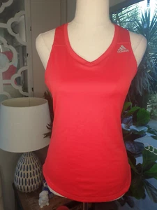 ADIDAS Size XS Red Tank Top, Twisted T-Bar, Women's Top - Picture 1 of 9