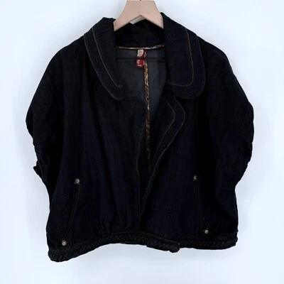 Apple Bottoms Jeans Dark Blue Denim Jacket Women’s Size 2X Shirt Sleeve - Image 1 of 4