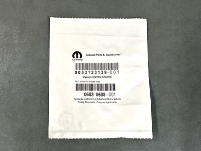 Sello de tubo de llenado de aceite Mopar OEM NOS 6030608 2010-2020 Dodge Journey 2,4 L Foto 1 de 2