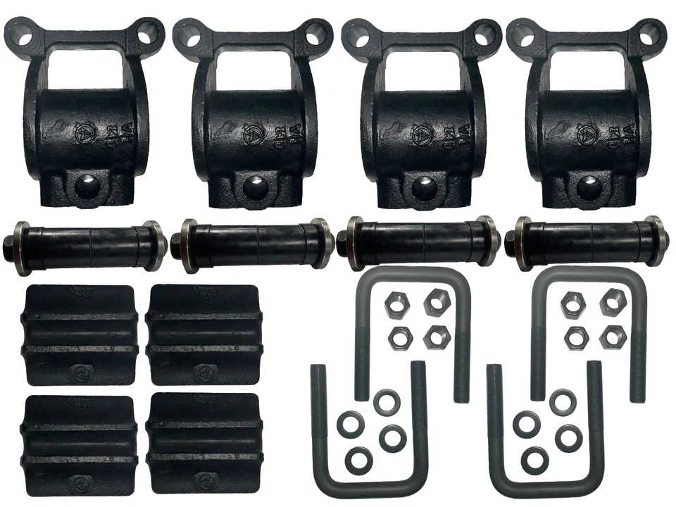 Peterbilt Air Leaf Housing & Bushing Kit 4" Wide Spring 03-01654 03AL1 - Image 1 of 4