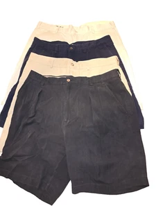 Pantalones Cortos Chinos Para Hombre Talla 35 Lote de 4, Ralph Lauren Tommy Bahamas Haggar Lands End - Imagen 1 de 19