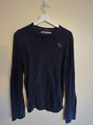 Abercrombie Fitch Men's Sweater Navy Size M Muscle Fit