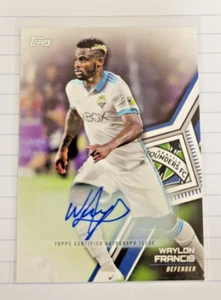 2018 Topps MLS Soccer Base Autographs #92 Waylon Francis - Picture 1 of 2