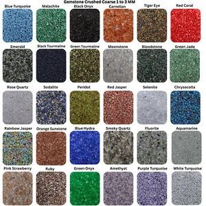 Pietra Preziosa Schiacciata Polvere Grossa 75+ Schiacciata 1-3 MM per Lavoro Intarsio Polvere Schiacciata - Foto 1 di 392