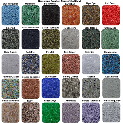 Crushed Gemstone Coarse Powder 75+ Crushed 1-3 MM For Inlay Work Crushed Powder - Image 1 of 4