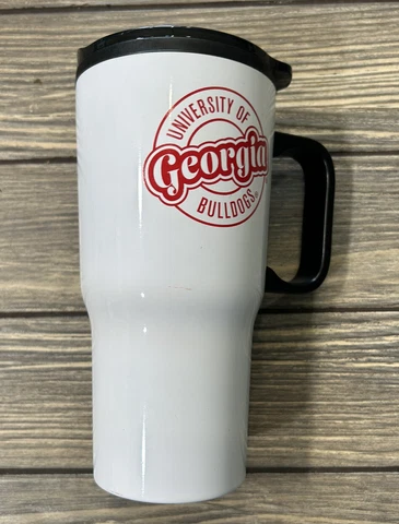 Spirit Products University Of Georgia Bulldogs Saco Tumbler Cup NCAA NWT Gifts Cover