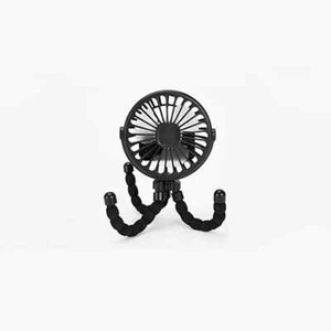Ventilador de Escritorio Pulpo NEGRO Ventilador Portátil de Mano 3 Velocidades Ajustables Recargable USB - Imagen 1 de 5