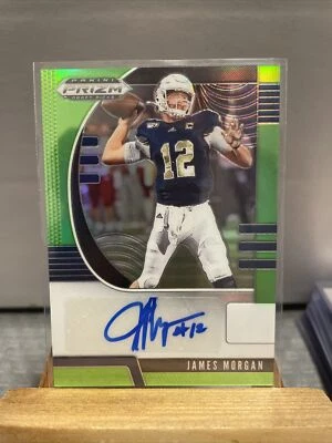 James Morgan 2020 Pruzm Draft Picks Green Autograph 10/25 #229 - Image 1 of 2