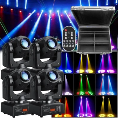 YOKEN BAR COLOURFUL STAGE LIGHT 4 piezas 120W 8 Gobo RGBW LED Moving Head DMX Spot luz de escenario dj disco Navidad