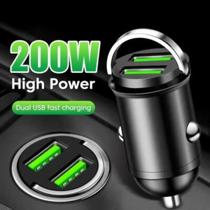 Universal Dual USB Port Cigarette Lighter No Plug Charger Tractor For Car O5J1 - Zdjęcie 1 z 20