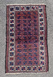 Alfombra antigua Baluchistán tamaño 160 x 96 cm - Imagen 1 de 12