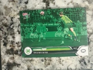 2024-25 TOPPS NOW UEFA GREEN PARALLEL CARD 69/99 VFL WOLFSBURG ALEXANDRA POPP 10 - Picture 1 of 1