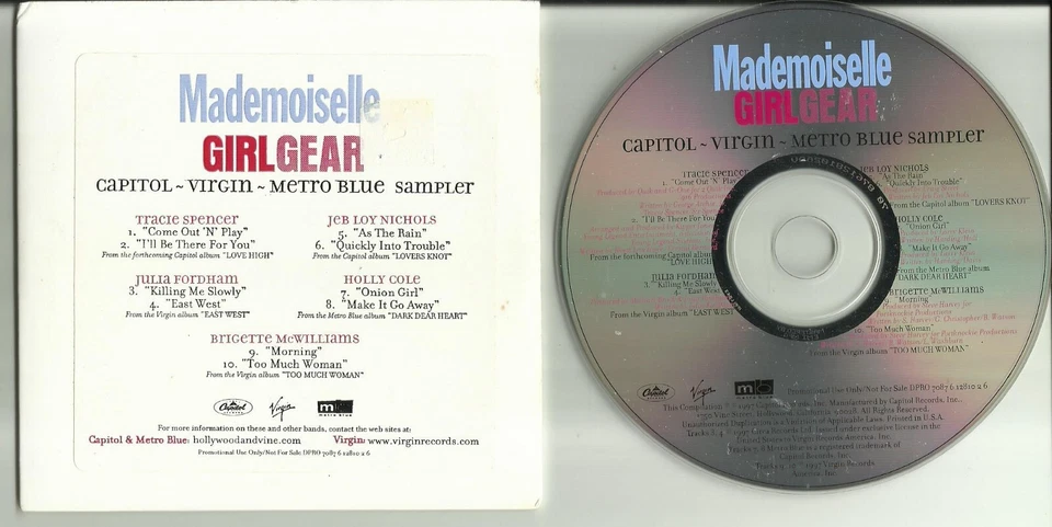 Редкий промо CD - HOLLY COLE + JULIA FORDHAM + JEB OY NICHOLS + TRACIE SPENCER - Изображение 1 из 1