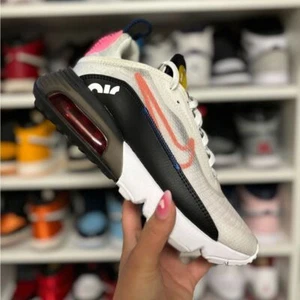 Womens Size 7 Nike Air Max 2090 White Black Starfish Pink Trainers DC4484 100 - Picture 1 of 8
