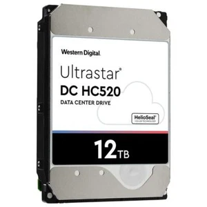- WD Ultrastar DC HC520 HDD | HUH721212ALE601 | 12TB 7200RPM SATA 6Gb/s 256MB... - Picture 1 of 6