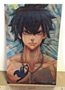 Fairy Tail Natsu & Erza & Gray 3D Lenticular Anime auf einem Poster - Bild 1 von 4