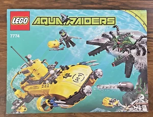 Lego 7774 Aqua Raiders Crab Crusher Instruction Manual Only - Picture 1 of 2