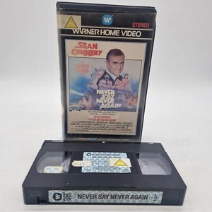 James Bond Never Say Never Again Video Big Box ex rental VHS pre cert - Imagen 1 de 5