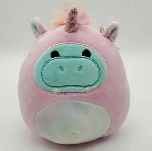 Squishmallow Hippo Hank in Pink Unicorn Costume 8” Plush Toy Kellytoy - Picture 1 of 6