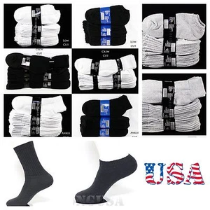 Paquete de 4-12 calcetines deportivos de corte bajo 9-11 10-13 para hombre y mujer - Imagen 1 de 9