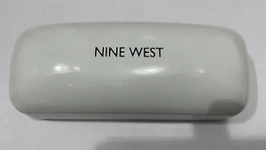 Nine West Eyeglasses Sunglasses Gloss White Hard CASE ONLY - Picture 1 of 4