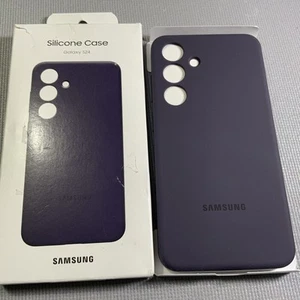 GENUINE Samsung Silicone Cover Case Galaxy S24 EF-PS921TEEGUS - Dark Violet - Picture 1 of 2