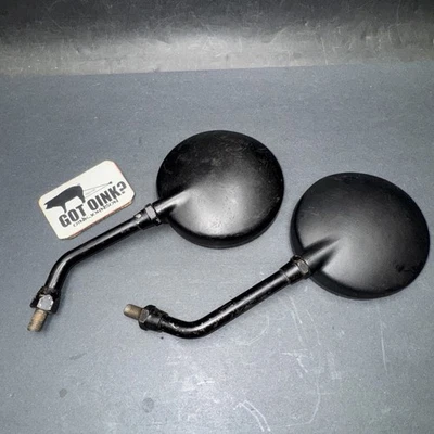 Par de espejos retrovisores originales de vástago corto Kawasaki 1977-80 KZ1000 B LTD KZ 1000 OEM Foto 1 de 4