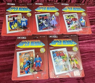 DC Comics Super Heroes Diecast Figuras Por ERTL Juego de 5 Superman Batman 1990 Sin usar, en caja Foto 1 de 4