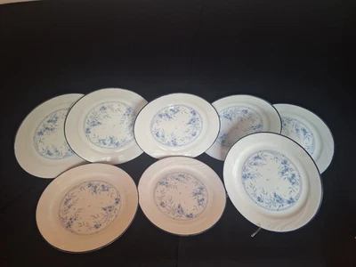 Set Of Eight Corelle Celestial Blue 10" Dinner Plates Discontinued Pattern - Image 1 of 4