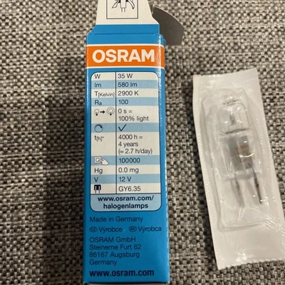 Job lot Halogen Capsule bulb 35W/12V OSRAM Halostar Standard 64432, 2-pin GY6.35 - Image 1 of 4