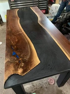 Epoxy resin coffee, Dining table Centerpiece acacia wood furniture home decor - Picture 1 of 5