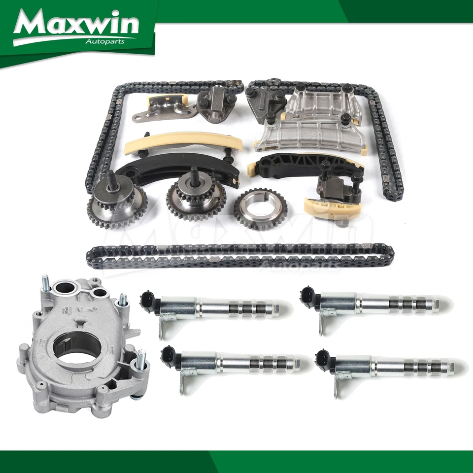 Timing Chain Kit Oil Pump Solenoid Fit Cadillac Chevrolet Camaro GMC Acadia - Image 1 of 4