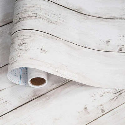 Decoroom Shiplap Peel and Stick Wallpaper 17.71" X 118" - 15.7 x 118, White  - Image 1 of 4