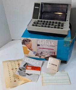 SELTENE Datax TBX-30 Schreibmaschine Datenspeicher Kontakt Rolodex FUNKTIONIERT SUPER - Bild 1 von 6
