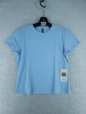 Camiseta clásica de plumas de manga corta Vuori - azul cristal nueva con etiquetas talla mediana  Foto 1 de 4