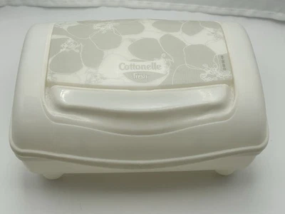 Cottonelle Fresh Flushable Wipes Dispenser Hard Container Refillable Tub Flowers - Image 1 of 4