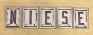 2009 JONATHON NIESE TOPPS FINEST AUTOGRAPH LETTER PATCH SET (NIESE) /285 - Picture 1 of 9