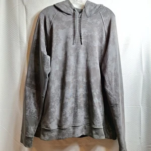 LULULEMON City Sweat Pullover Hoodie Men Sz L Graphite Gray Performance M3CKLS - Picture 1 of 6