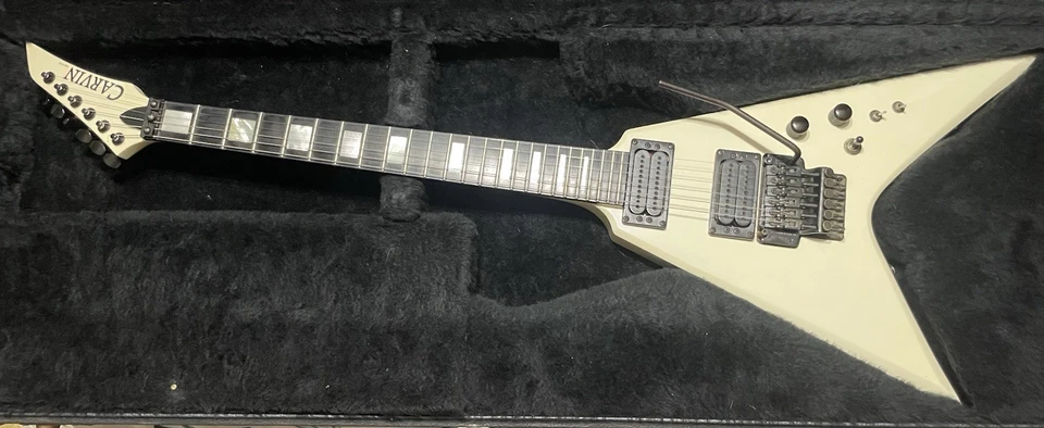 Carvin Ultra VT Early 90s Guitar White Kahler Tremolo W/OHSC Nice! Vintage 90s - Image 1 of 4