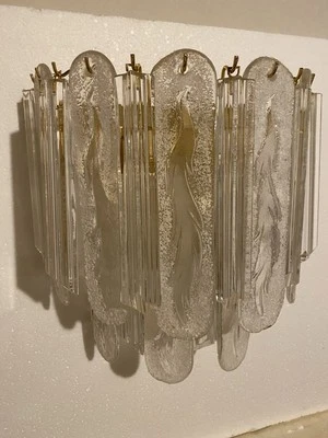 Aplique de pared vintage Murano Mazzega de dos niveles... Excelente estado... Envío gratuito Foto 1 de 4