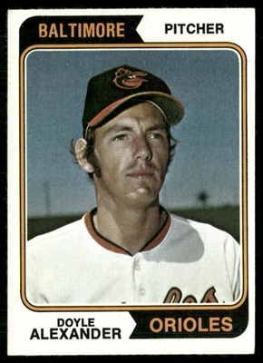 1974 Topps Doyle Alexander Baltimore Orioles #282 - Image 1 of 2