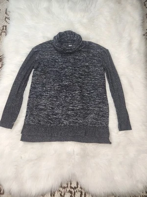 Sonoma Sweater Womens M Marled Gray Lightweight Long Sleeve Turtleneck Pullover - Image 1 of 4