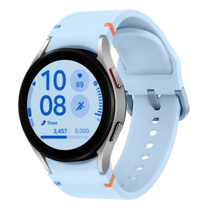 Samsung Galaxy Watch FE Smartwatch 40mm BT - Blue Band - Silver - SM-R861NZSAXAA - Bild 1 von 9