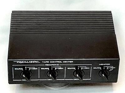 VINTAGE REALISTIC (RADIO SHACK)  #42-2115 THREE DECK STEREO TAPE CONTROL CENTER - Image 1 of 4